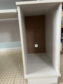 Photo of free Almost new washed oak desk with hutch #2