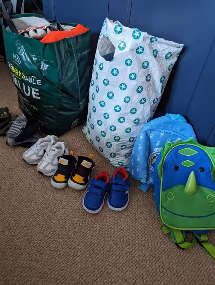 Photo of free Shoes, clothes and toys 6-12m (Kilburn NW6) #1