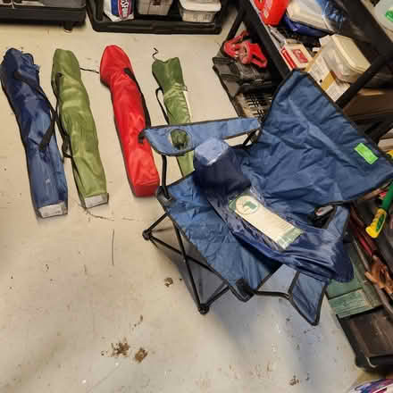 Photo of free 5 folding chairs (Highland Park, Upper Darby PA.) #1