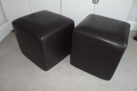 Photo of free Pair of Pouffes/Footstools (Rowtown, Addlestone) #1