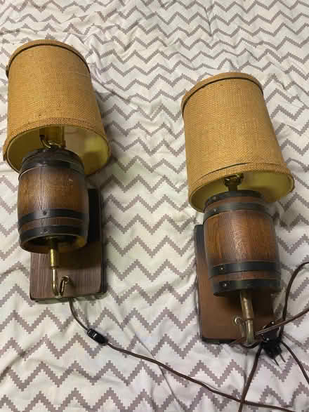 Photo of free Barrel Lamps (West San Jose) #1
