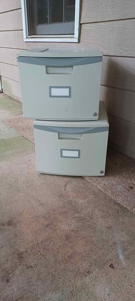 Photo of free Plastic file drawers (Chapel Hills) #1