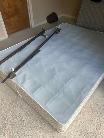 Photo of free queen box spring and frame (Mesa Cortina, Buffalo Mountain) #1