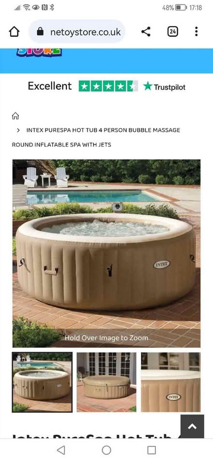Photo of free Intex inflatable hot tub without pump (Upper Walthamstow E17) #1