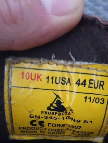 Photo of free Steel Toe Cap Boots Mens Size 10 (Stonehouse, Plymouth) #3
