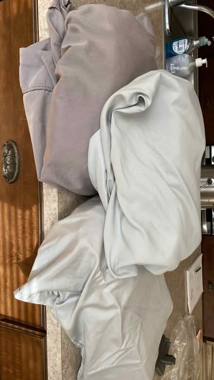 Photo of free 3 sets grey queen sized sheets (UWS near AMNH) #1