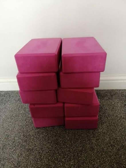 Photo of free 10 pink yoga blocks (Idle BD10) #1