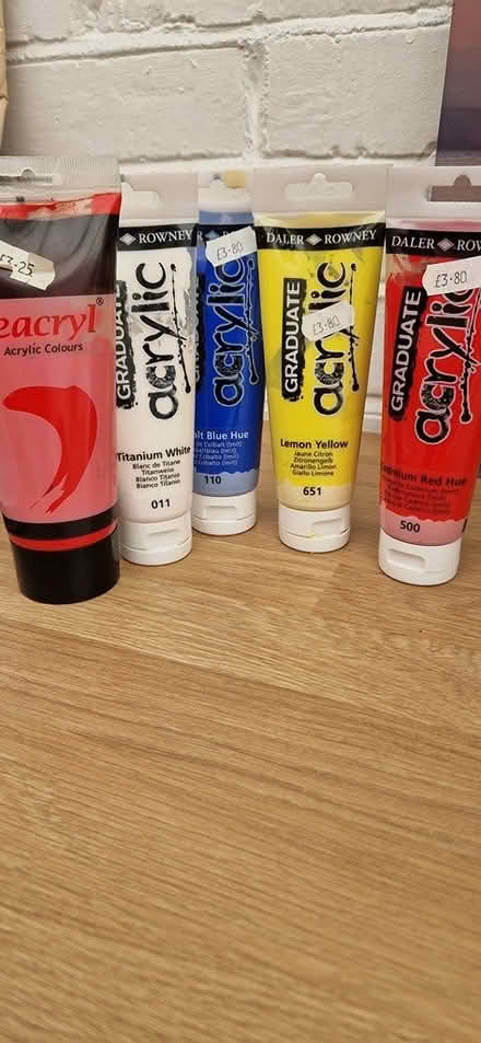 Photo of free Acrylic paints (TN40 chantry Bexhill) #1