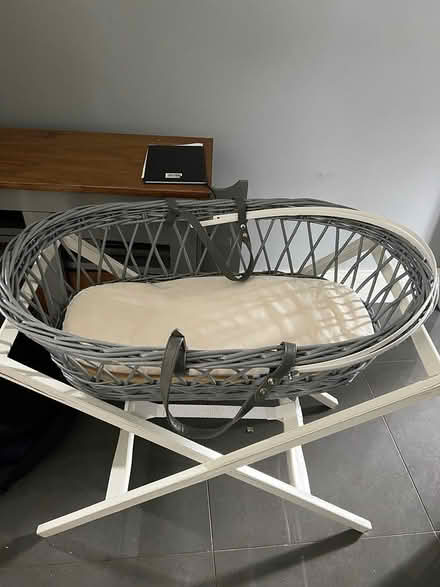 Photo of free Moses basket, mattress and stand (IG6) #1