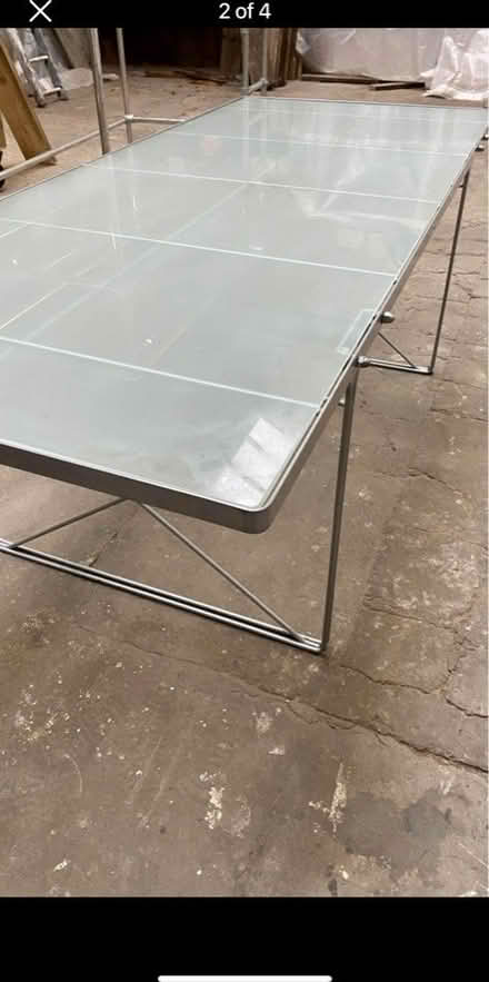 Photo of free Large 2m glass dining table (Dukinfield SK16) #1
