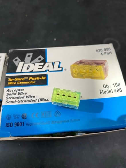 Photo of free ~300 Ideal push-in wire connectors (Rockridge/temescal) #3