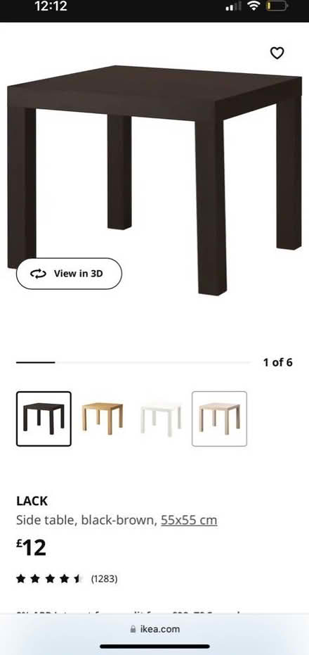 Photo of free Ikea lack side table black (SE1) #1