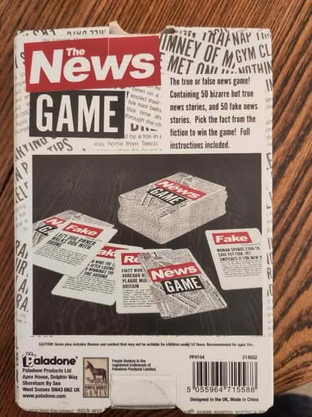 Photo of free "The News" game (St Anne Well Gardens Hove BN3) #2