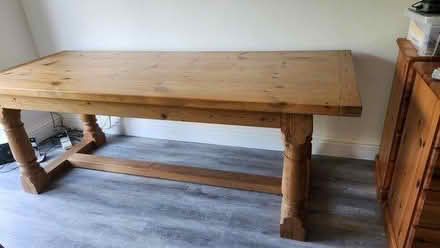 Photo of free Solid pine dining table (Crowhurst east sussex) #4