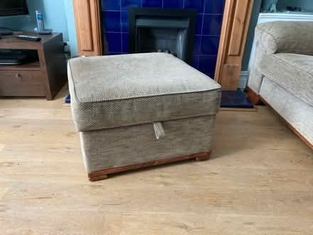 Photo of free 2 seater settee & footstool (Market Harborough) #2