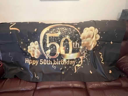 Photo of free 50th birthday banner (Old Woking GU22) #1