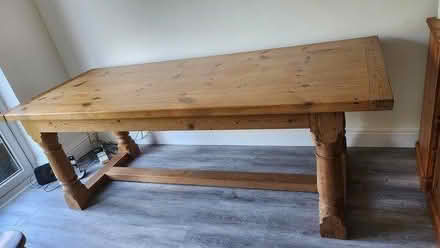 Photo of free Solid pine dining table (Crowhurst east sussex) #3