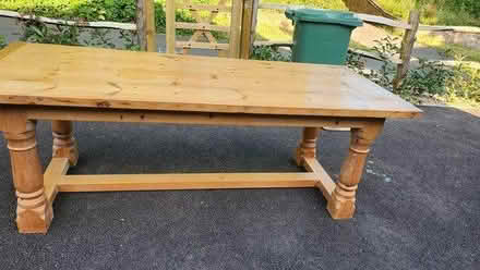 Photo of free Solid pine dining table (Crowhurst east sussex) #2