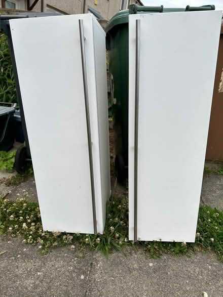 Photo of free 2 White Storage Cupboards (Currie EH14) #1