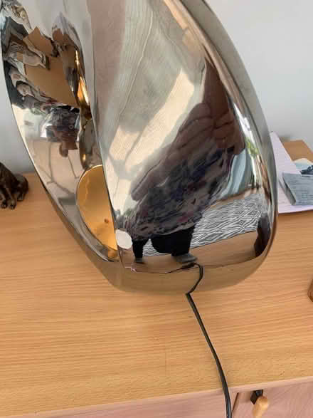 Photo of free Large silver lamp (Lane Head BB8) #1