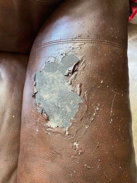 Photo of free Faux Leather Loveseat (Woodmont Beach) #2