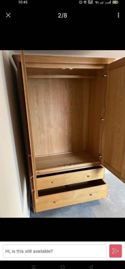 Photo of Wardrobe or chest drawers (Gower street, derby) #1
