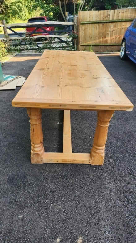 Photo of free Solid pine dining table (Crowhurst east sussex) #1