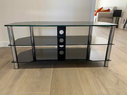 Photo of free Black Glass Corner TV Stand (Lytchett Matravers BH16) #1