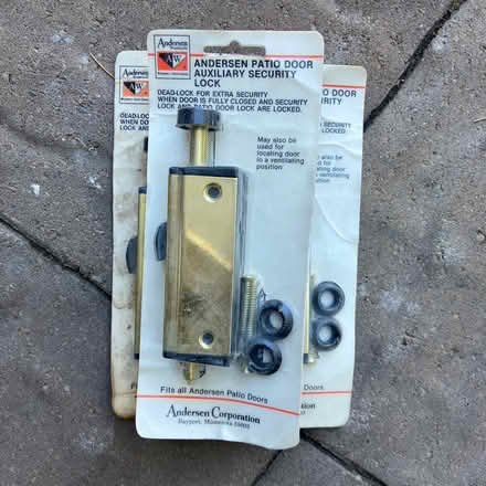 Photo of free Andersen patio door deadlocks (3) (Near Roy Cloud elem. school) #1