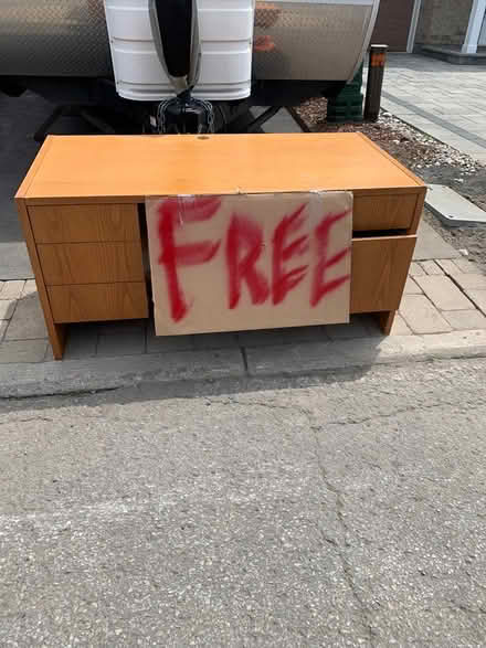 Photo of free Solid wood desk (Orleans) #1
