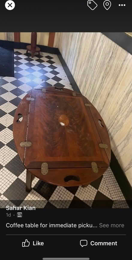 Photo of free Jewelry tree and coffee table (Columbia heights) #2