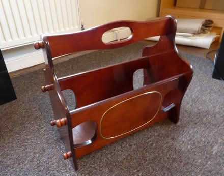 Photo of free Vintage mahogany magazine rack (Cringleford NR4) #1