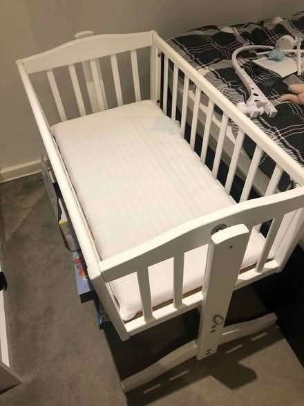 Photo of free Swinging Wooden Baby Crib (Barming) #2