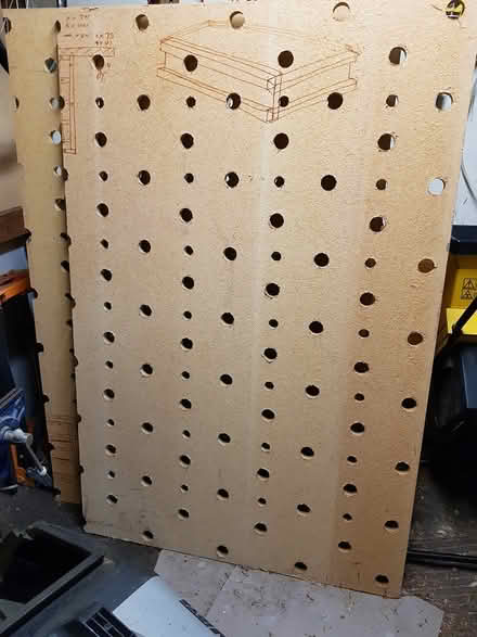 Photo of free 18mm perforated particle board (Oakleigh South) #1