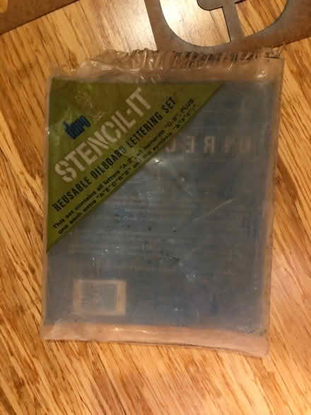 Photo of free Stencil letter set. 6” lettering (Upper Saddle River NJ 07458) #2