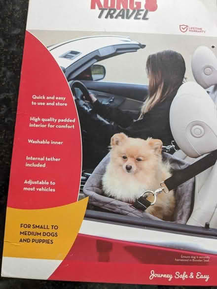 Photo of free dog car seat (Tring Wharf HP23) #1