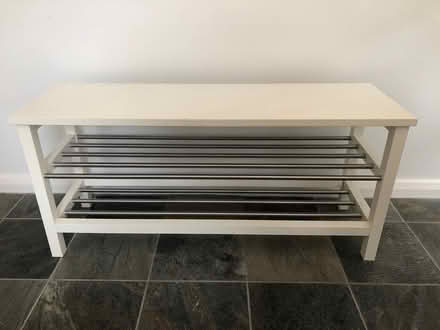 Photo of free White ikea shoe rack TJUSIG (Beckley OX3) #1