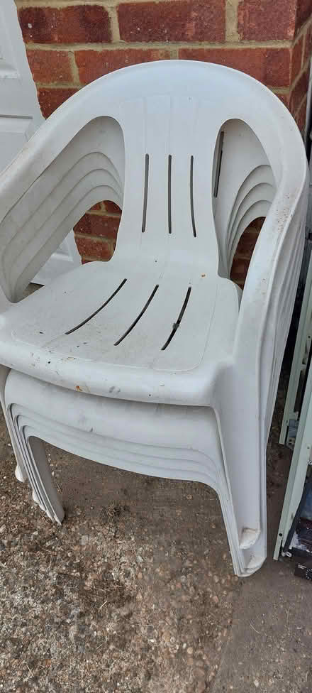 Photo of free Plastic garden chairs (TN23) #1