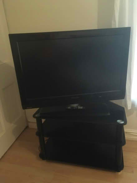 Photo of free Phillips 37 inch TV and glass stand (Canton, Cardiff, CF5) #1