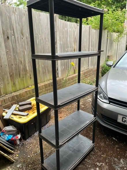 Photo of free Garage storage shelves plastic (Eynsford DA4) #1