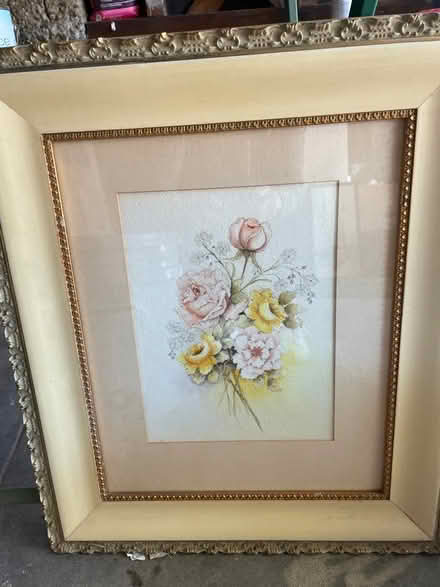 Photo of free Two framed floral pieces (Beachwood Canyon) #1