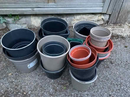 Photo of free Plastic plant pots mix of sizes (Lower Weston) #1