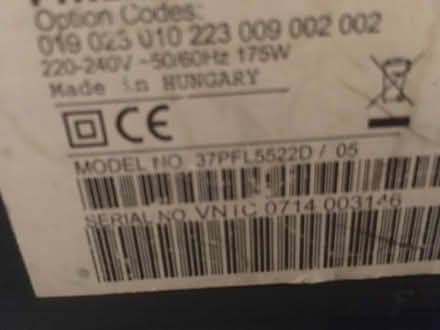 Photo of free Phillips 37 inch TV and glass stand (Canton, Cardiff, CF5) #2
