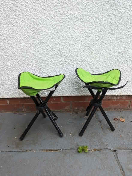 Photo of free 2 x three-legged camping stools (Chorlton) #1
