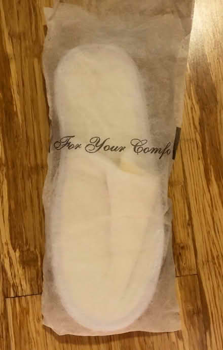 Photo of free Spa slippers unused. one size (Upper Saddle River NJ 07458) #2