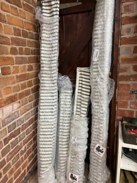 Photo of free 4 striped Roman blinds (Lower Kinnerton CH4) #1