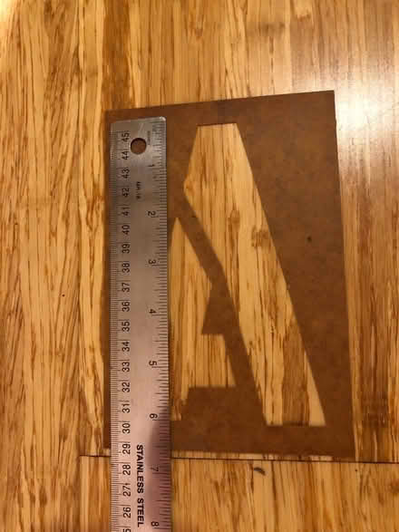 Photo of free Stencil letter set. 6” lettering (Upper Saddle River NJ 07458) #1