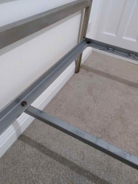 Photo of free Kingsize metal bed frame (Bowerham LA1) #1