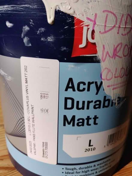 Photo of free 2.5l emulsion paint (Aldrington BN3) #1