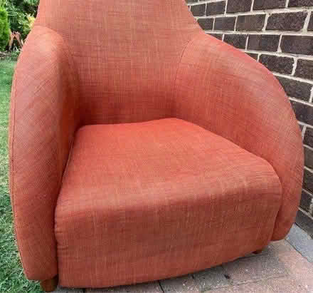 Photo of free Burnt orange coloured bucket chair (PO13 Gosport) #2